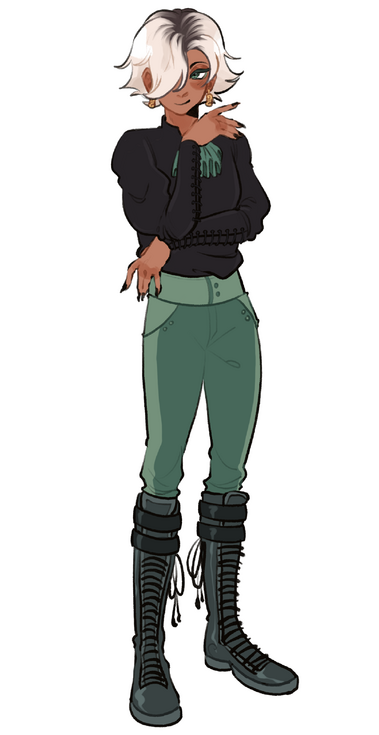 Flat Color Human Bust