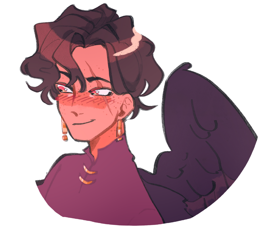 Flat Color Human Bust