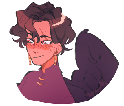 Flat Color Human Bust
